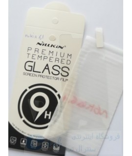 محافظ صفحه ضدخش و ضدضربه شیشه ای (glass) گوشی nokia 6.1 نوکیا 6.1 (درجه یک - شفاف) nokia 6.1